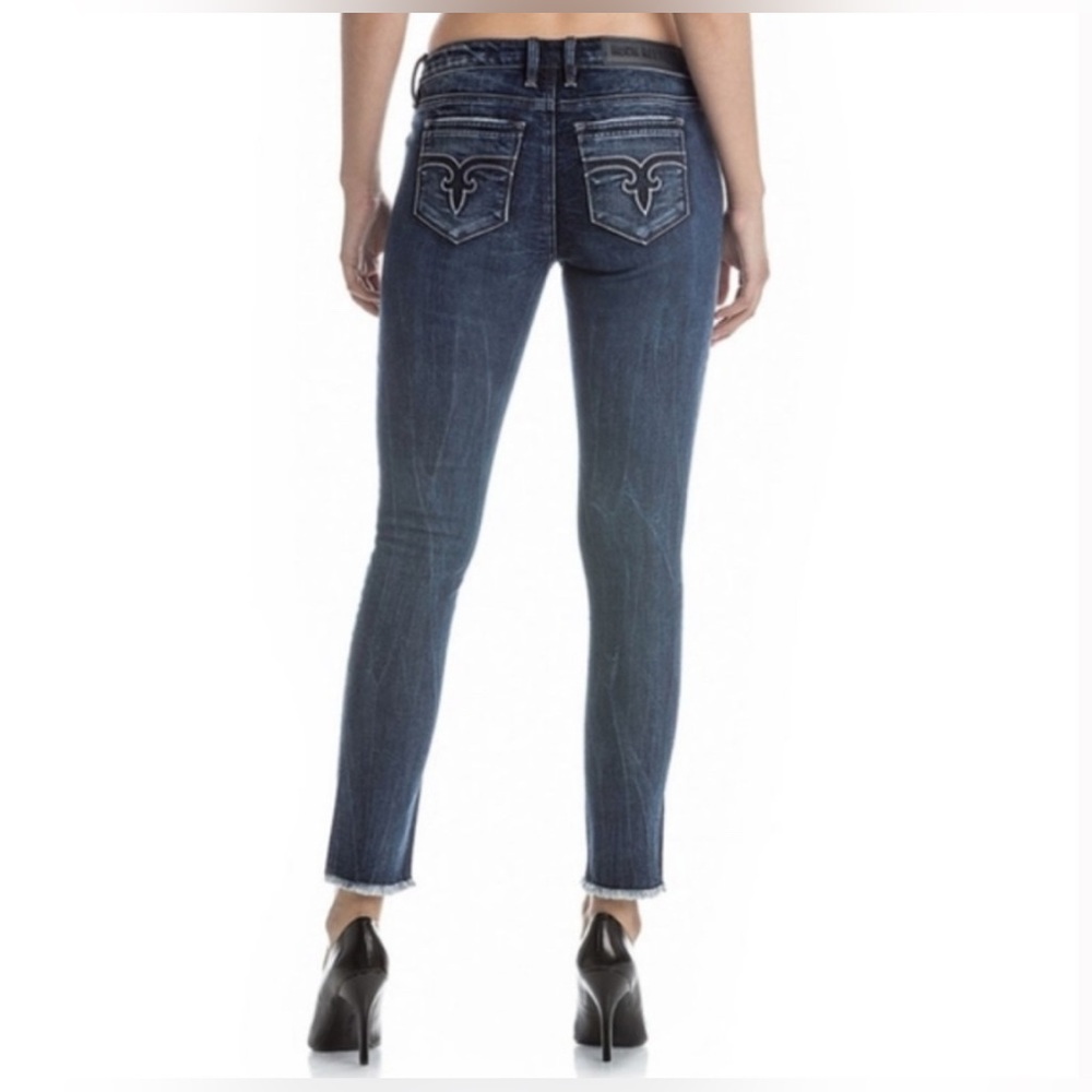 Rock Revival Flora mid-rise Ankle Skinny Jeans Women’s Size 27 - Picture 4 of 15